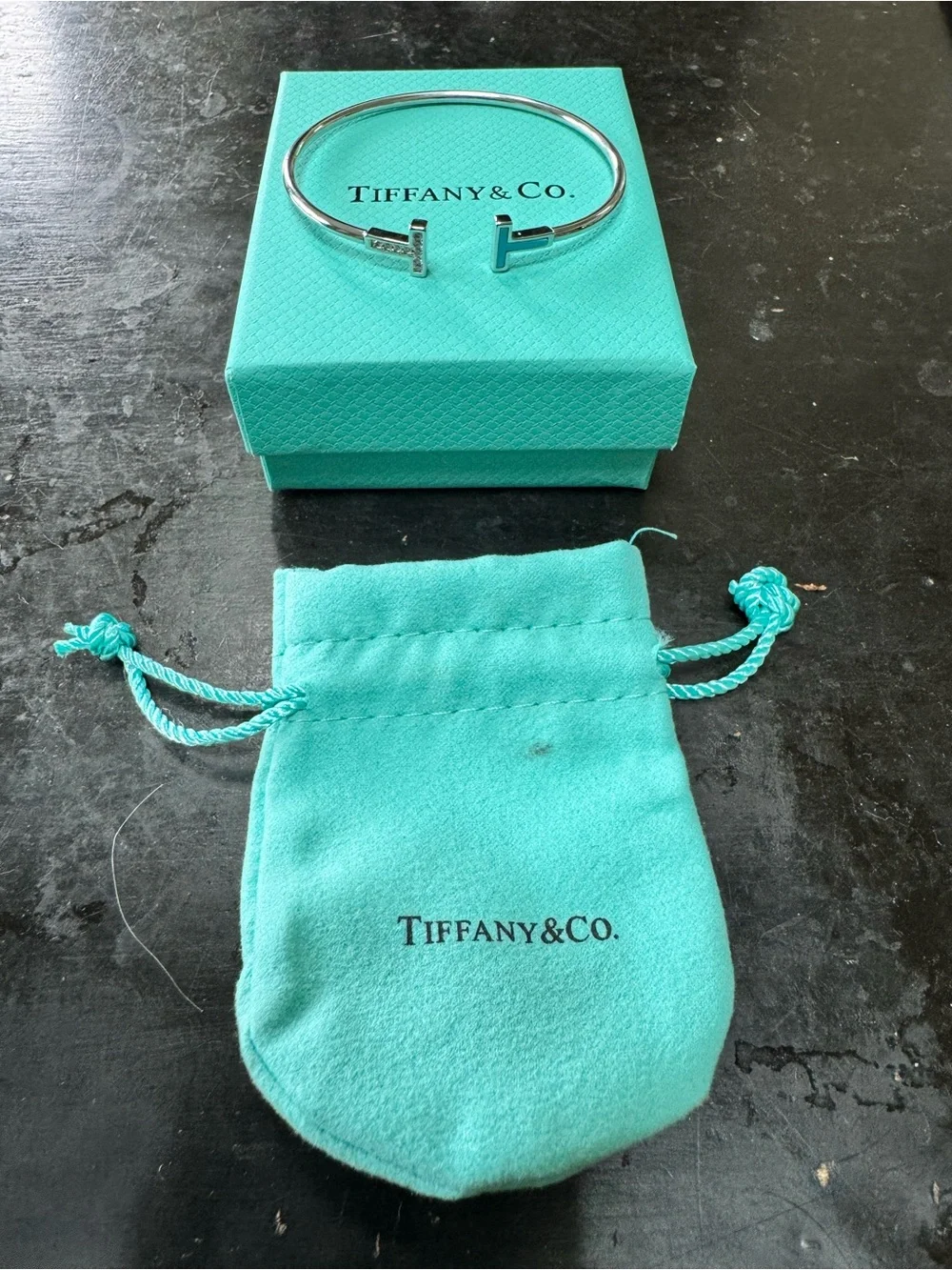 Silver TT Bracelet with Turquoise - Picture 4 of 5